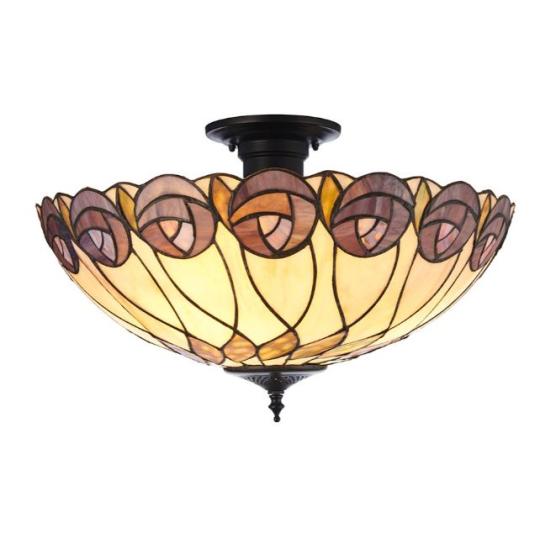 rozsa viragos elegans klasszikus kezmuves idotallo  premium meghitt harmonikus egyedi  handmade nosztalgikus stilusos tiffany mintas mennyezeti lampa olomuveg art nouveau retro bronz patinas hutchinson 1.jpg